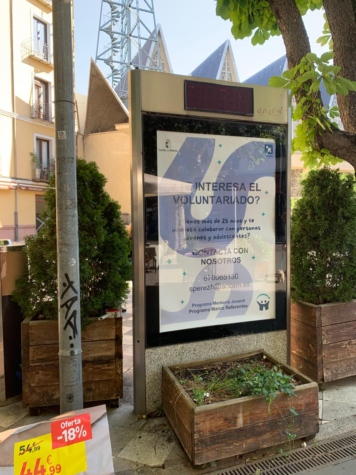 Mupi en la Plaza San Esteban