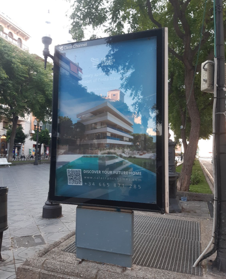 Mupi en Roger de Lluria en Tarragona