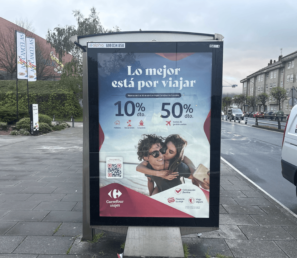 Campaña de publicidad en mupi en el Camiño Francés, Santiago de Compostela