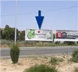 Mandarache · Av. Víctor Beltrí Vallas publicitarias junto a Mandarache y Avenida Víctor Beltrí en Cartagena