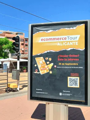 Mupi publicitario en Alicante