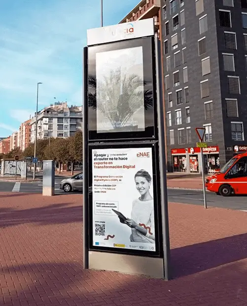 Campaña de mupi exterior en Murcia