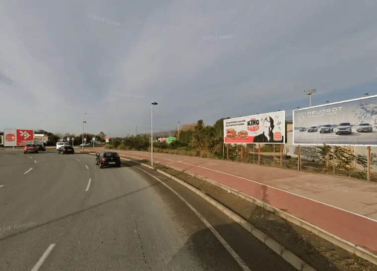Vallas publicitarias en la Ronda Circunvalación de Castellón