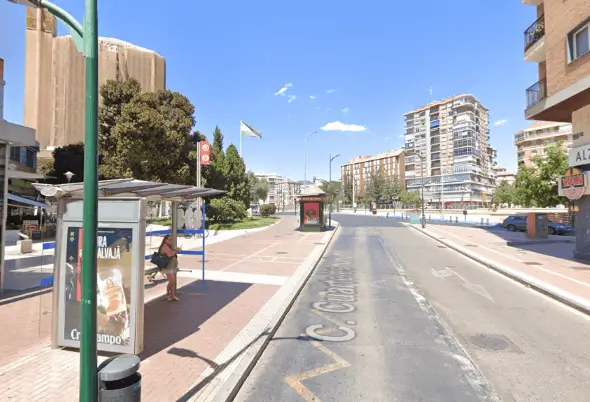 Publicidad exterior en el barrio de Soho Soportes publicitarios en el barrio de Soho, Málaga