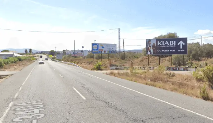 Publicidad exterior en la Carretera N-340 Publicidad exterior en la Carretera N-340