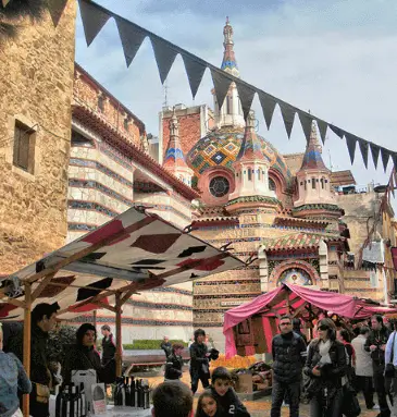 Publicidad exterior en la Feria Medieval de Lloret