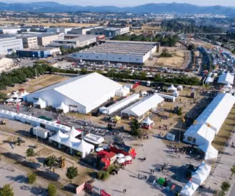 Publicidad durante la Fira de l'Ascensió en Granollers
