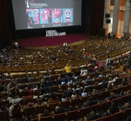 Publicidad exterior durante el Festival de Cine Iberoamericano de Huelva