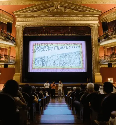 Publicidad exterior durante el Festival Internacional de Cine de Huesca