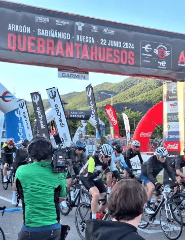 Publicidad exterior durante la Quebrantahuesos