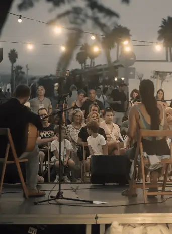 Publicidad exterior durante el Festival de Música Mataró