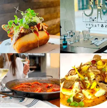 Publicidad exterior durante la Exposició de Gastronomia del Maresme en Mataró