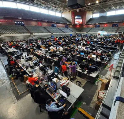 Publicidad exterior durante la Lan Party de Murcia Publicidad exterior durante la Lan Party de Murcia