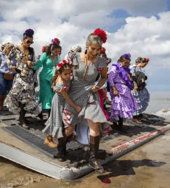 Embarque del Rocío en Bajo de Guía