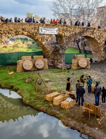 Publicidad exterior en el Mercat Medieval de Vic