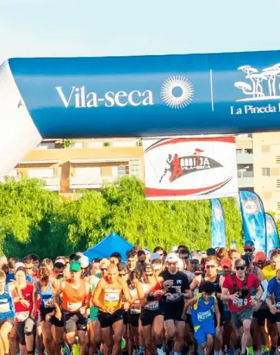 Publicidad exterior durante el Maratón Internacional de Vila-Seca
