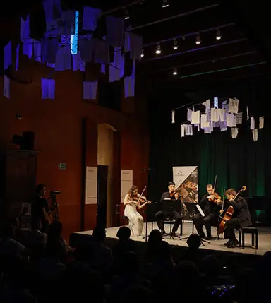 Publicidad exterior en el Festival Internacional de Música de Cámara en Villarreal