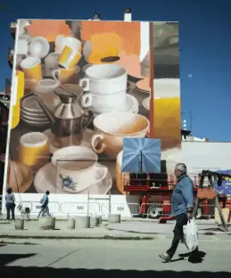 Publicidad exterior durante el Festival Asalto en Zaragoza